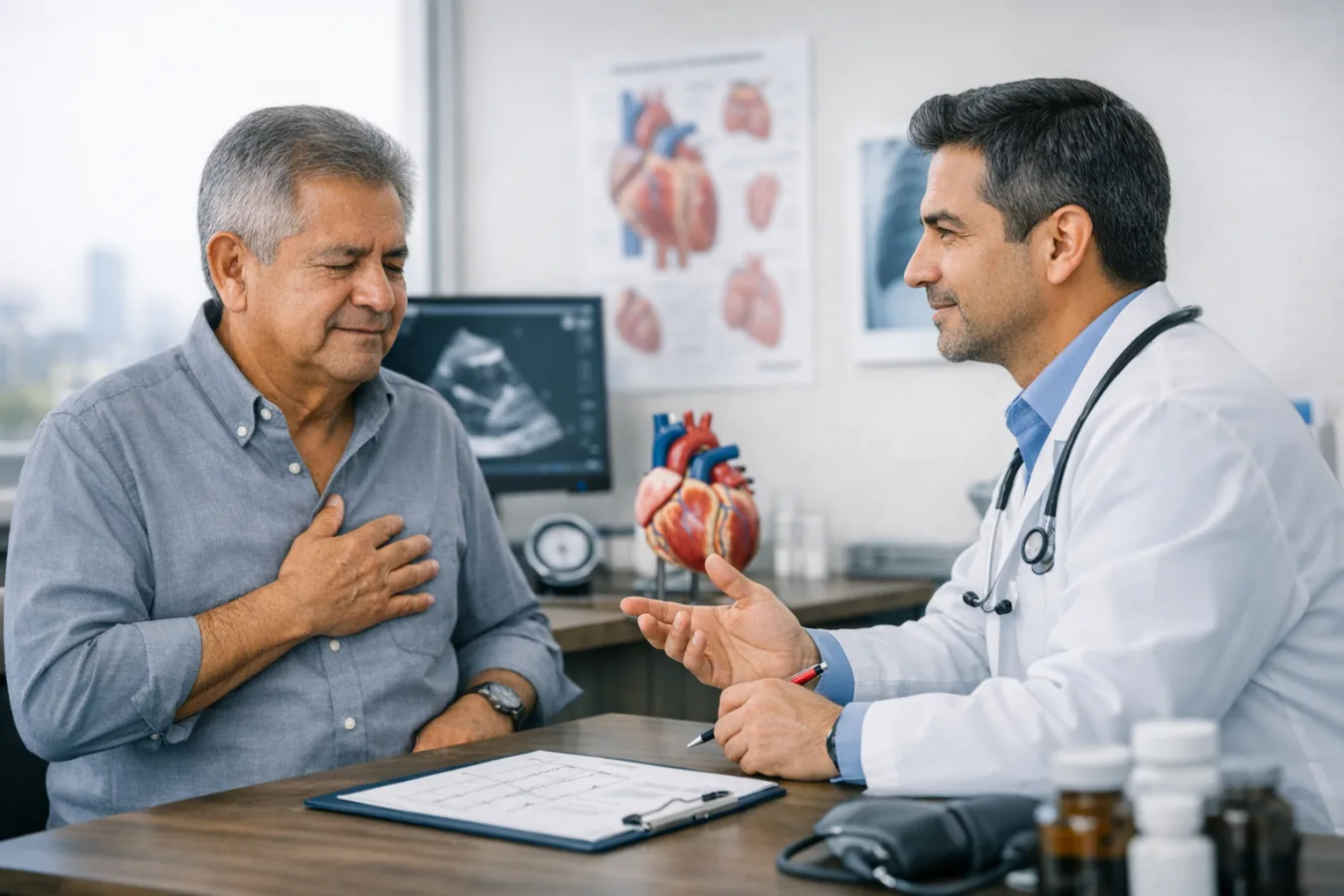 ¿Qué médico trata angina de pecho?