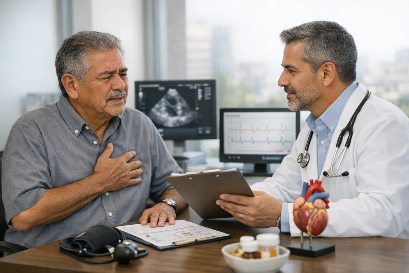¿Qué médico trata dolor en el pecho?